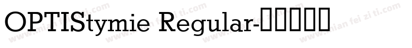 OPTIStymie Regular字体转换